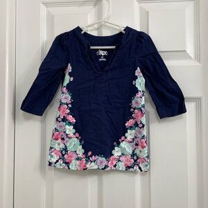 Circo Floral 100% Cotton Long Sleeve Dress Size 2T